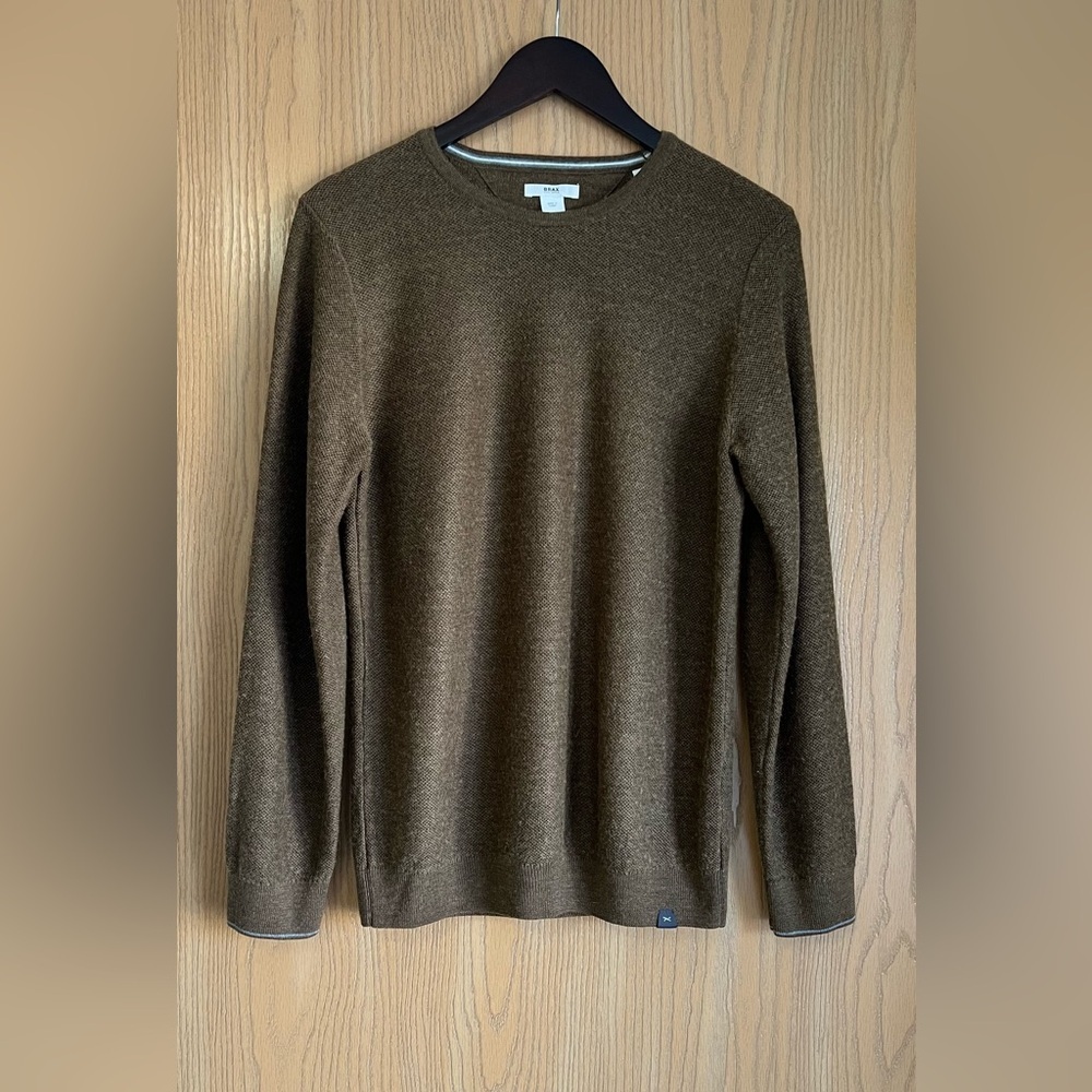 BRAX | Men's Size EU 48 US Small | Brown Wool Blend Knit Sweater Pull Over